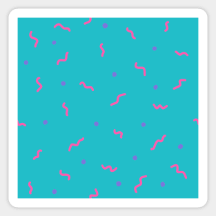 Retro Squiggle Sticker